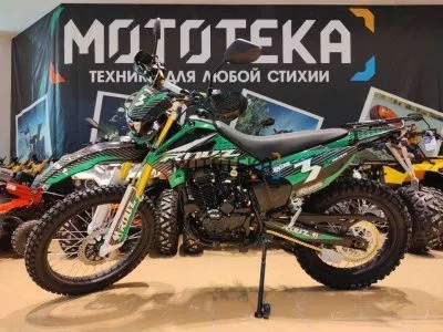 Мотоцикл кроссовый / эндуро ROLIZ (Ролиз) SPORT - 003 RRC (ZS172FMM-5 Big Bore) зеленый/чёрный с ПТС