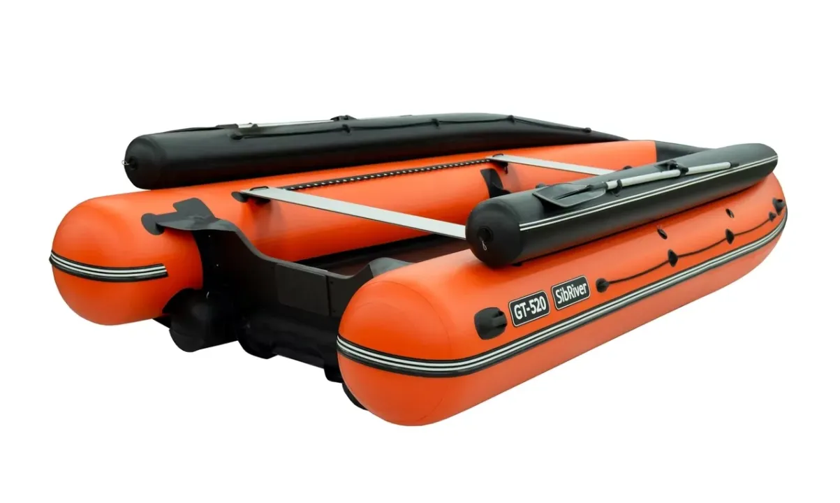 Лодка ПВХ SibRiver (Сибривер) GT - 520 серый (фальшборт)