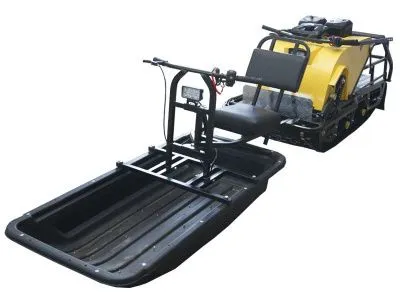 Модуль толкач с длинными подшитыми санями для мотобуксировщика Рыбак