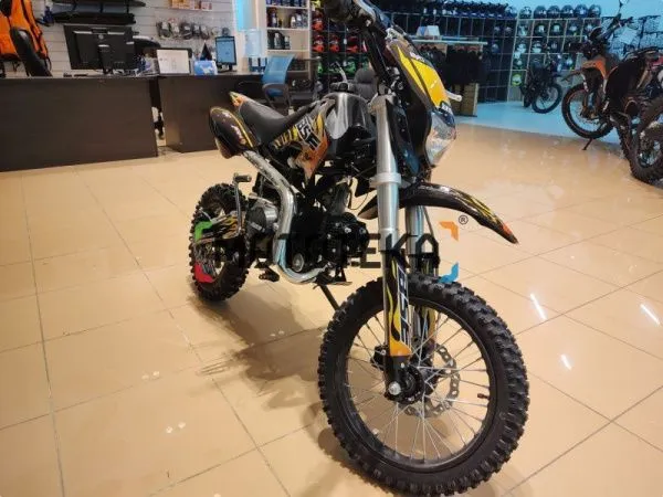 Питбайк BSE (БСЕ) EVO 110e Hotrod Red 14/12 M (мех. КПП) жёлтый | Мототека