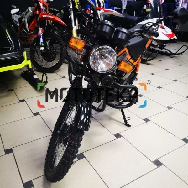 Мопед Мотомир TRICKLER 2 50 (110) чёрный/оранжевый | Мототека
