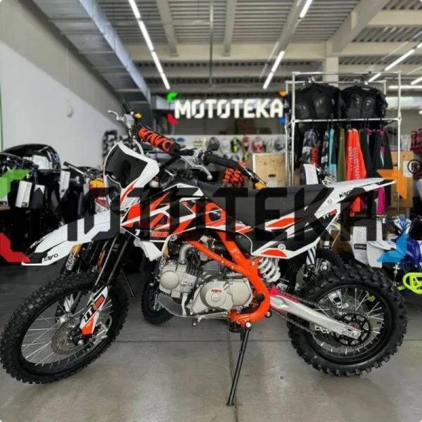 Питбайк KAYO (Кайо) BASIC K125EM 17/14 KRZ (механ. сцепл., эл. стартер 2024 г.) | Мототека