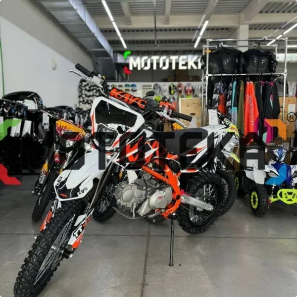 Питбайк KAYO (Кайо) BASIC K125EM 17/14 KRZ (механ. сцепл., эл. стартер 2024 г.) | Мототека