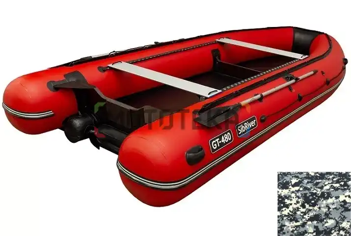Лодка ПВХ SibRiver (Сибривер) GT - 450 Jet КМФ (Cifra)