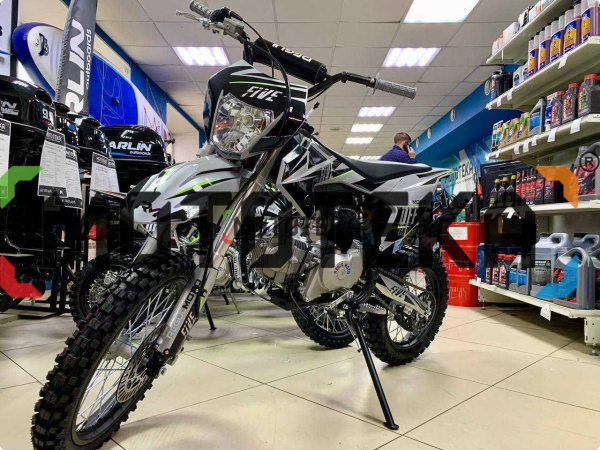 Питбайк Regulmoto (Регулмото) FIVE EA (полуавтомат КПП) серый/чёрный | Мототека